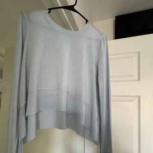 FP Movement by Free People Light Blue Blouse